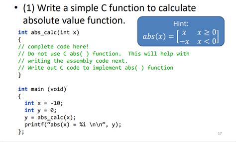 absolute function in c++|absolute value in c language.